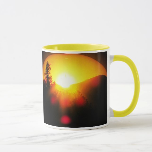 Sonnenaufgang und Glanz! Tasse (Rechts)