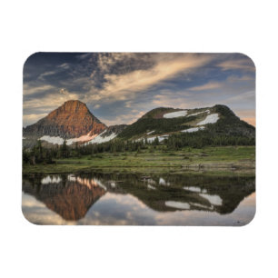 Sonnenaufgang und Reflexion, Glacier National Park Magnet