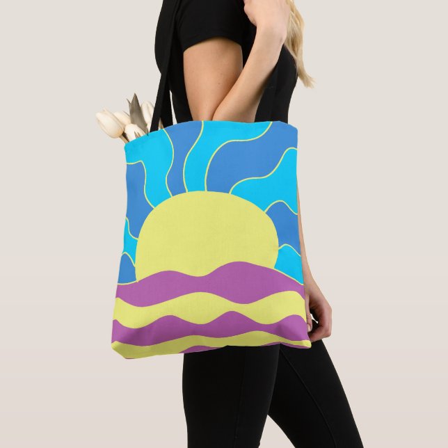 Sonnenaufgang und Wave Abstrakte Kunst (Von Nahem)