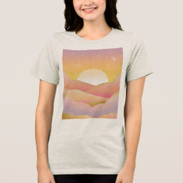 Sonnenaufgang Unschuldige Frauen Tri-Blend Shirt