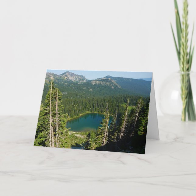 Sonnenaufgang vom Oberen See am Rainier Park Karte (Vorderseite)