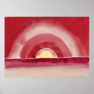 Sonnenaufgang von Georgia O'Keeffe Gemälde Poster