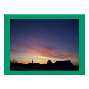 Sonnenaufgang Wandkunst Design Poster