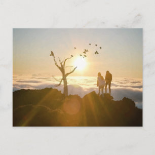 Sonnenaufgang Wolken Postkarte