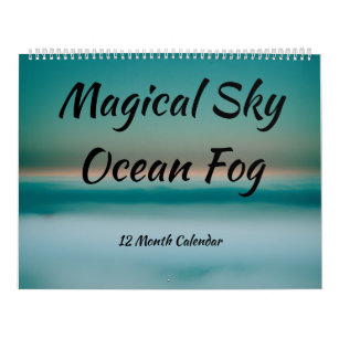 Sonnenaufgänge am Ufer und farbenfrohe Foggy Ocean Kalender