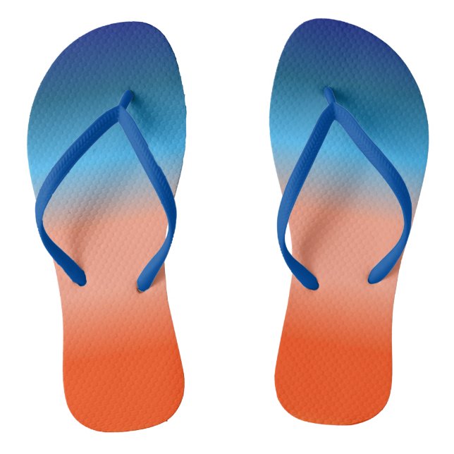 Sonnenaufgangsfarben Flip Flops (Fußbett)