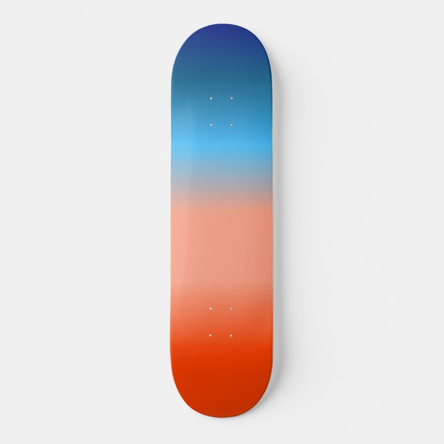 Sonnenaufgangsfarben Skateboard (Vorderseite)
