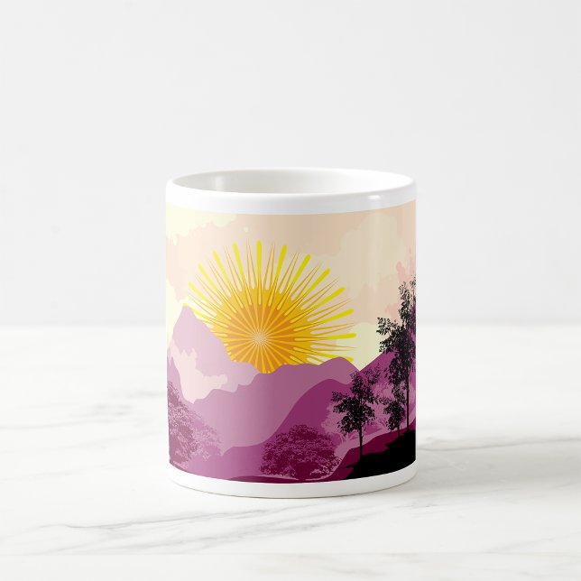 Sonnenaufgangslandschaft Kaffeetasse (Von Creator hochgeladen)