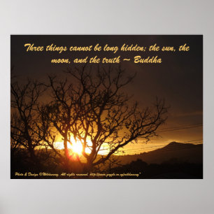 Sonnenaufgangsschild Poster