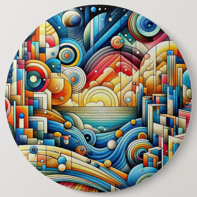 Sonnenaufgangsstadt  button (Vorderseite)