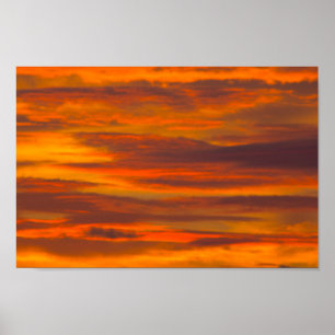 Sonnenaufgangswolken, Florida Poster