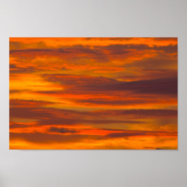 Sonnenaufgangswolken, Florida Poster (Vorne)