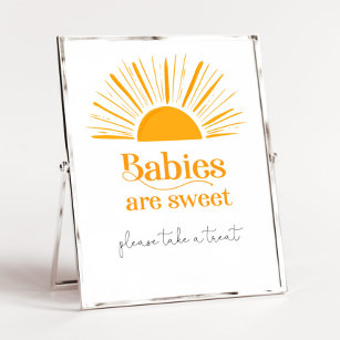 Sonnenbabys sind eine süße Babydusche Poster
