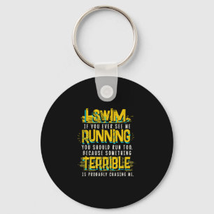 Sonnenbad Geschenk für Schwimmer Schlüsselanhänger