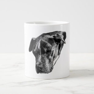 Sonnenbad - Pitbull Mix Portrait Jumbo-Tasse