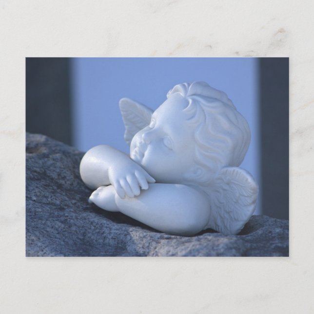 Sonnenbadegel Sweet cherub figurine CC0115 Postkarte (Vorderseite)
