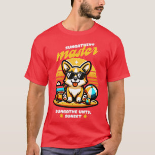 Sonnenbademeister Corgi Süßes T-Shirt
