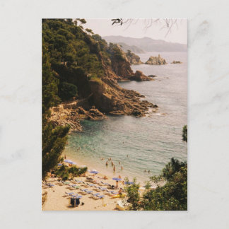 Sonnenbaden in Blanes Postkarte