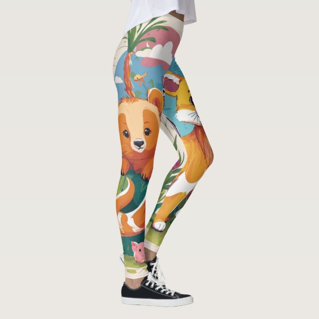 Sonnenbaden Meerkats Leggings (Rechts)