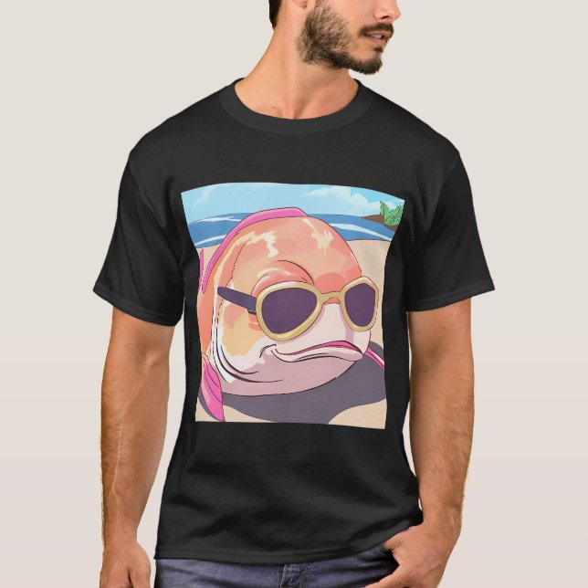 Sonnenbadende Fische T-Shirt (Vorderseite)