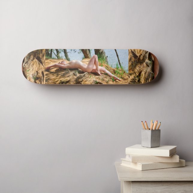 Sonnenbader bei Frauen_Cove Skateboard (Wandkunst (Horz))