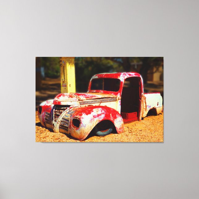 SONNENBAKTER LIEFERWAGEN 32x48 Leinwanddruck (Vorderseite)