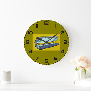 Sonnenbank Retro-Spa Große Wanduhr