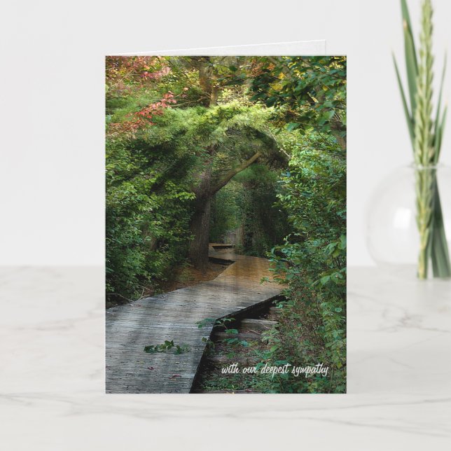 Sonnenbänke im Beileid Woods Karte (Vorderseite)