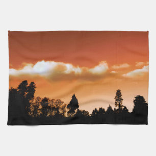 Sonnenbäume Geschirrtuch