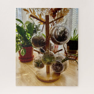 Sonnenbeleuchtete Blumentablettenanzeige Puzzle