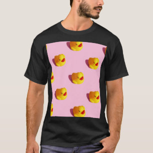 Sonnenbeleuchtete Gummiente, minimale Tapete T-Shirt