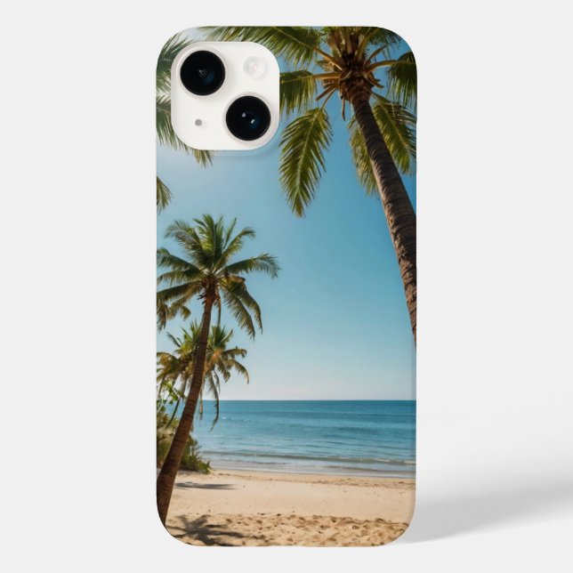 Sonnenbeleuchtete Palmen Case-Mate iPhone Hülle (Rückseite)