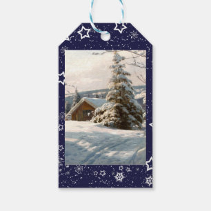 Sonnenbeleuchtete Winterlandschaft von Peder Mork  Geschenkanhänger