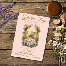 Sonnenbeschatteter Rokoko-Garten Galentine-Brunch