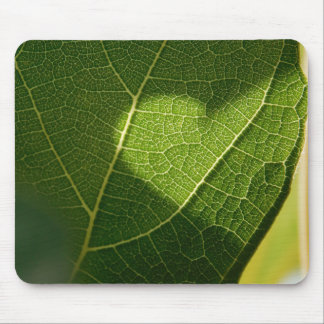 Sonnenbeschienene Herzblatt-Mauspad Mousepad