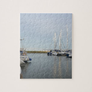 Sonnenbeschienene Masten Puzzle