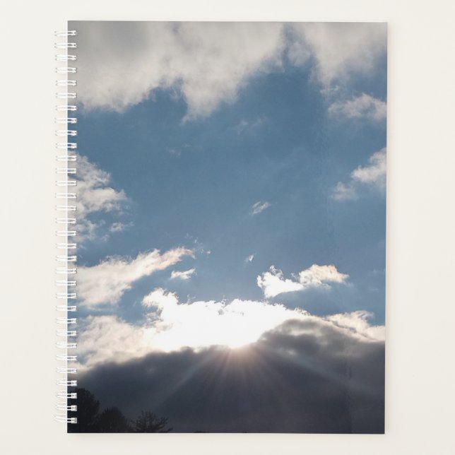 Sonnenbeschienener Himmelplaner, Wolken & Sonne Planer (Vorderseite)