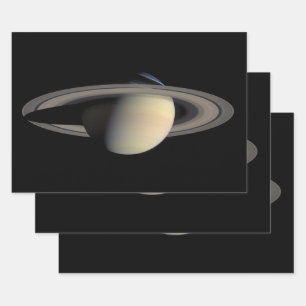 Sonnenbeschienener Saturn Gasriesenplanet von Cass Geschenkpapier Set