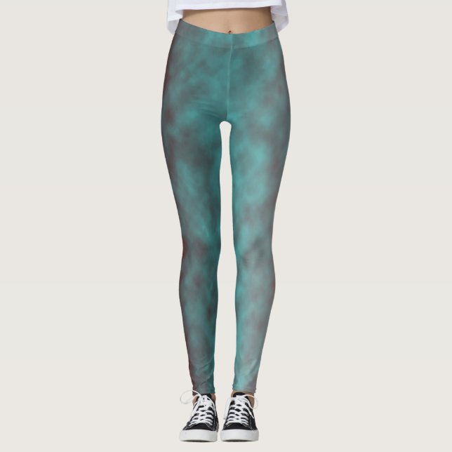Sonnenbeschleierter Nebel Leggings (Vorderseite)