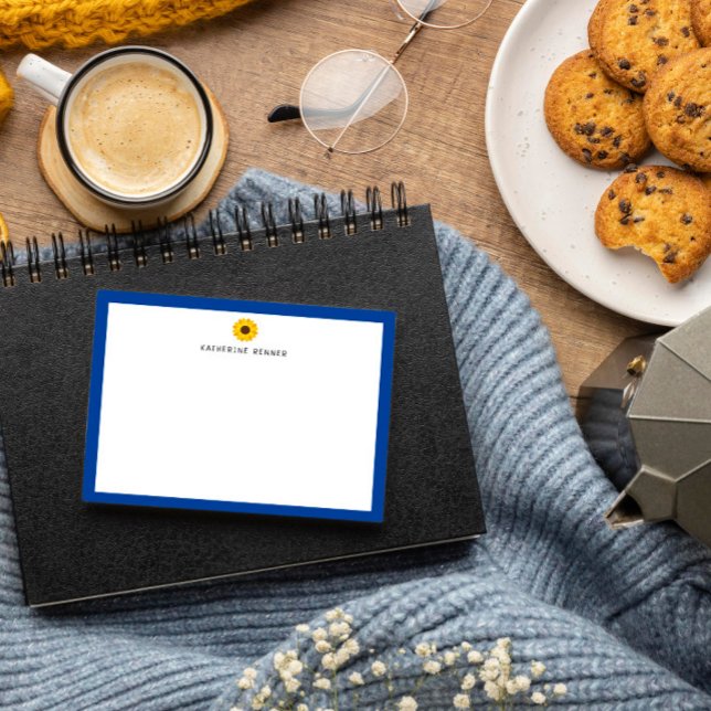 Sonnenblauer Grenze Personalisiert Vielen Dank Dankeskarte (Von Creator hochgeladen)