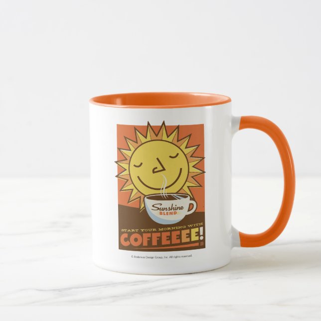 Sonnenblendekaffee Tasse (Rechts)