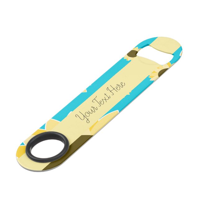 Sonnenblume21 Speed Flaschenöffner (Vorderseite Schrägansicht)