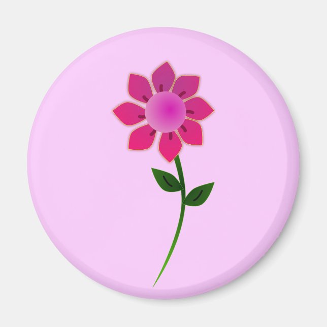 Sonnenblume2_Vector_Clipart Magnet (Vorne)