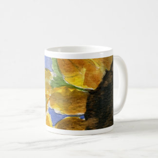 Sonnenblume 01 Tasse Malerei Wasserfarbe Kunst