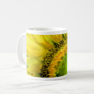 Sonnenblume 07 Malerei Tasse Wasserfarbe Kunst