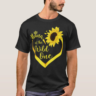 Sonnenblume 1. Geburtstag Nana of the Wild One T-Shirt