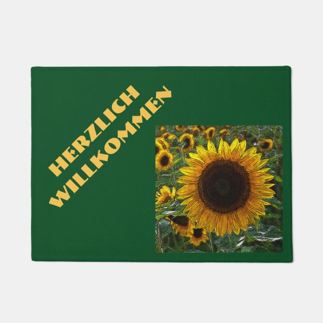 Sonnenblume_2015_0601 Fußmatte (Vorderseite)