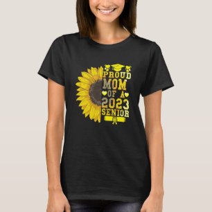 Sonnenblume 2023 Stolz Mutter eines 2023 Senior Ab T-Shirt