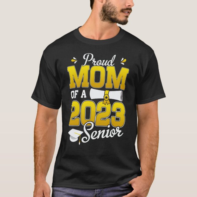 Sonnenblume 2023 Stolz Mutter Von Einem 2023 Senio T-Shirt (Vorderseite)