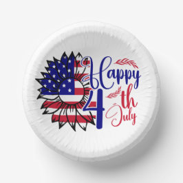 Sonnenblume 4. Juli Pappteller